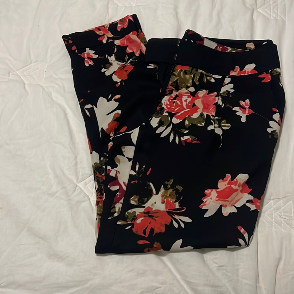 loft floral pants size 2